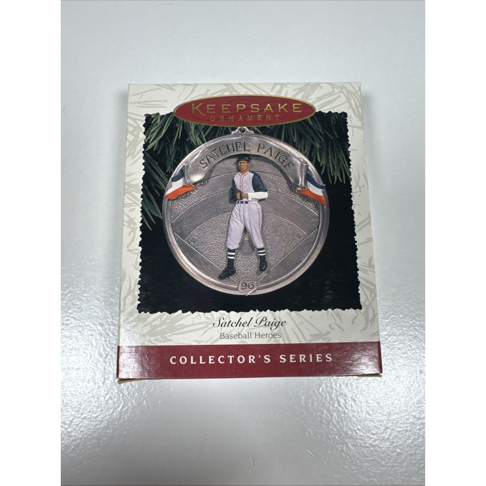 1996 Hallmark Keepsake Ornament "Satchel Paige" Cleveland Indians New
